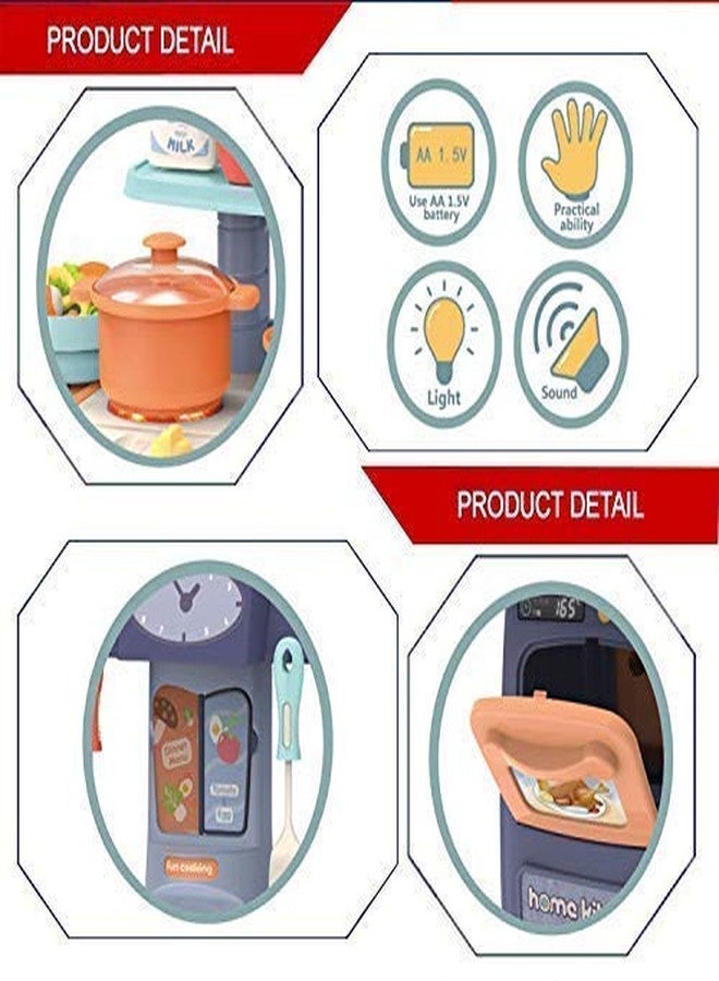 TECHTOY Pretended 29-Piece Kitchen Set, Music, Real Water Tap, Actually Fell Of Kitchen For Your Kids Don, T Miss It (Pack Of 29 Pcs), Plastic- Multi Color - Image 5